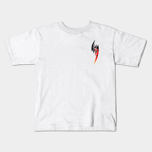 Tekken - Mishima Zaibatsu & Jin Kazama Symbol Flame Kids T-Shirt by Artevak